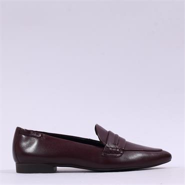 Paul Green Pointed Toe Penny Loafer - Wine Leather